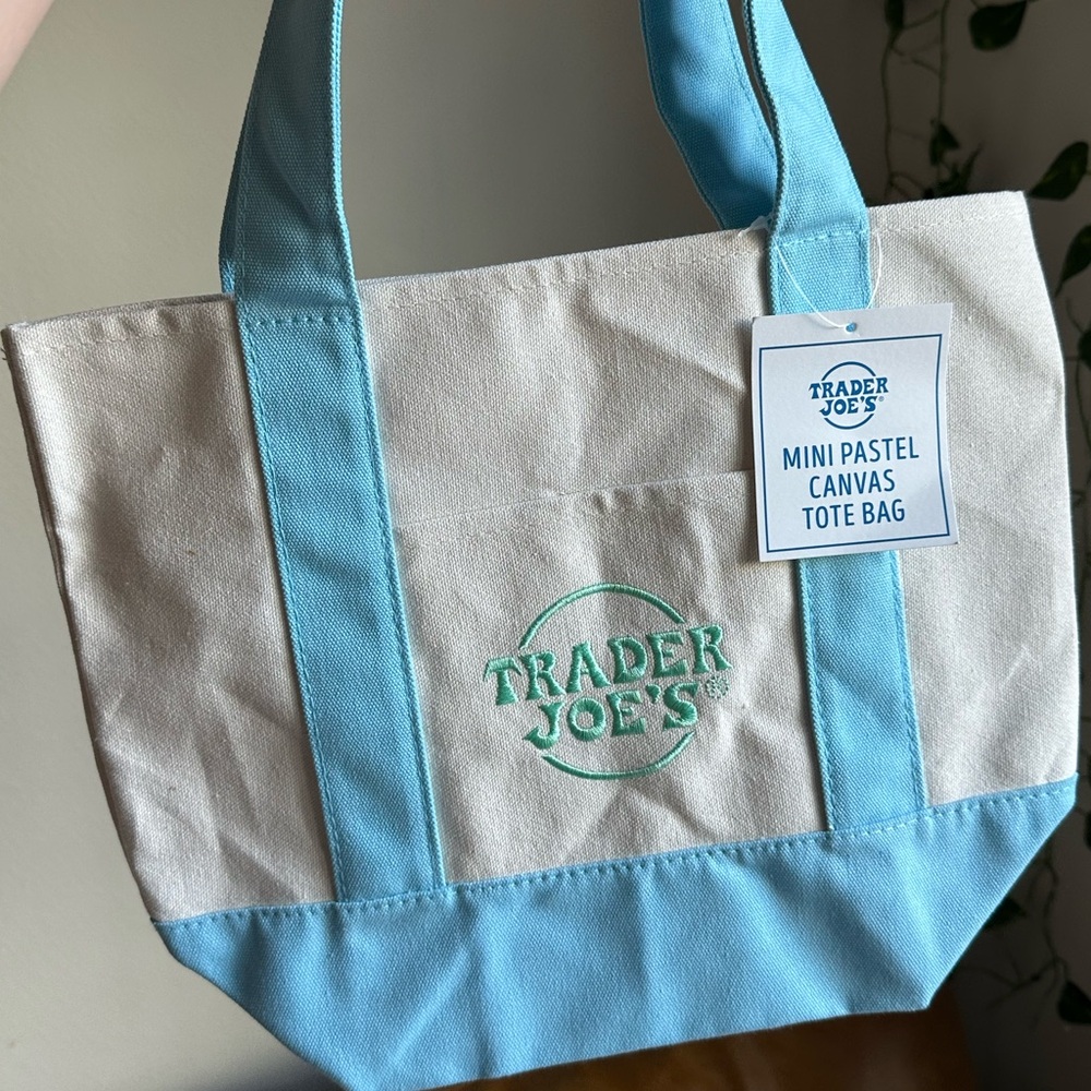 Trader Joe’s pastel mini tote